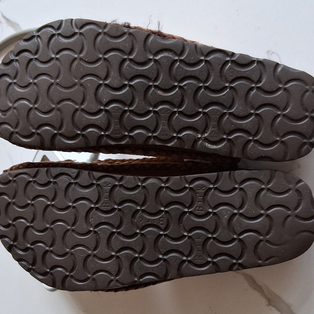 Betula By Birkenstock Straw Sandals Size 8 - Picture 5 of 5